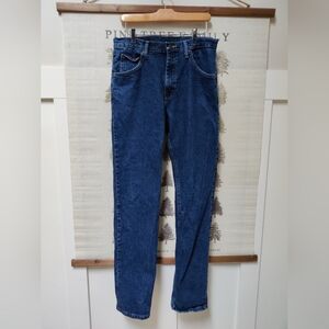 Men's Wrangler Dark Wash Jeans 32 X 34